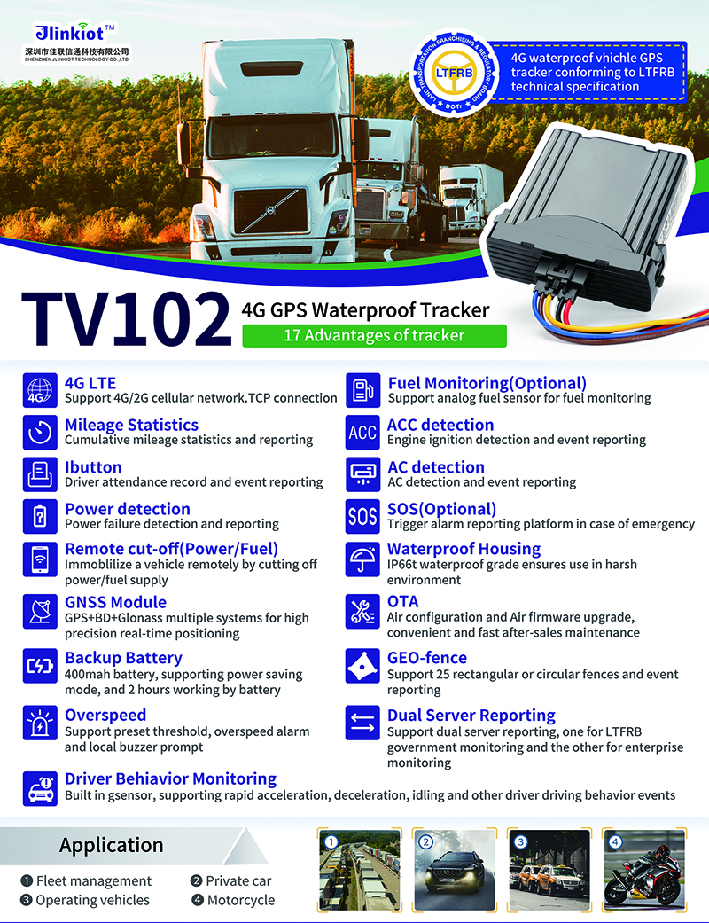 TV102  LTFRB Compliant 4G GPS Waterproof GPS Tracker