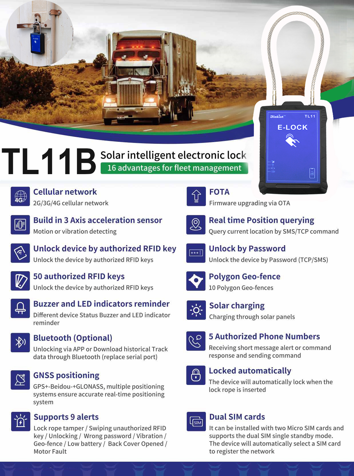 TL11B Smart Magnetic GPS Elock For Containers TL11B Smart Magnetic GPS Elock For Containers
